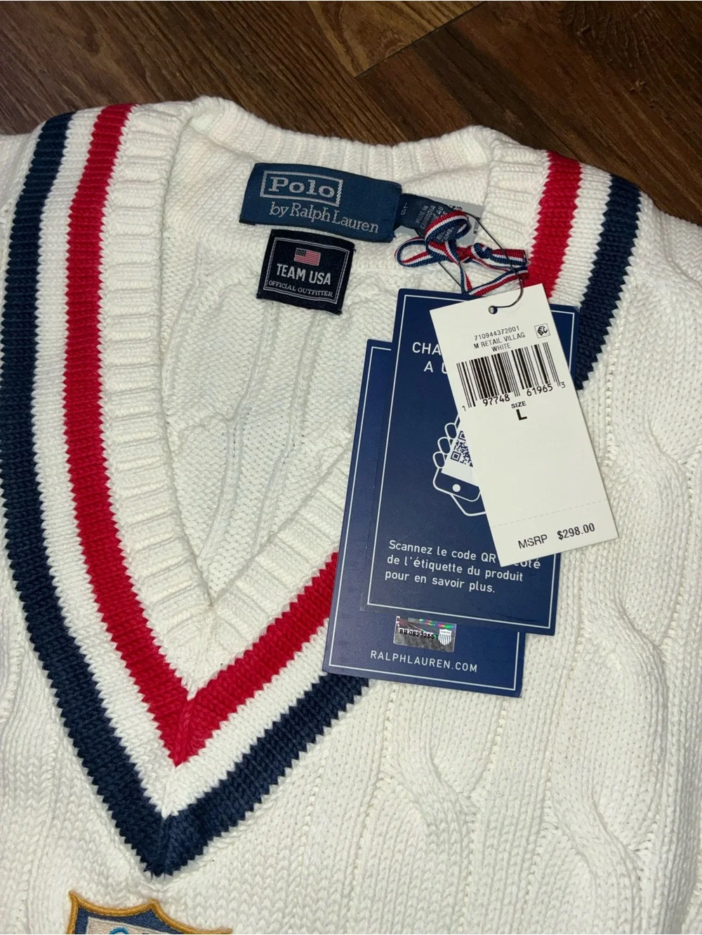 Ralph Lauren Team USA Cricket Sweater Vest